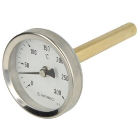 Bimetal dial thermometer 0 - 120&deg;C sensor 40 mm with...