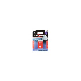 ANSMANN smoke detector battery 9V lithium E block 10-year...