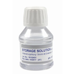 Storage liquid for electrode