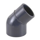 Coude de r&eacute;duction 45&deg; 50x50-40 mm manchon adh&eacute;sif gris 16 bar