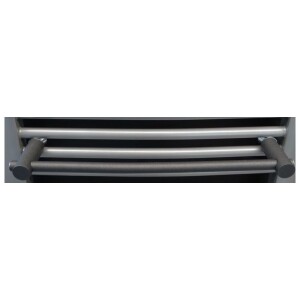 Porte-serviette pour radiateur SDB OEG graphite, L 570 x P 80 mm, droit