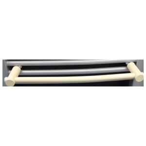 Porte-serviette pour radiateur SDB OEG sable, L 480 x P 80 mm, coudé