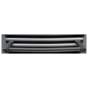 Porte-serviette pour radiateur SDB OEG graphite, L 670 x P 80 mm, coudé