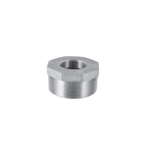 Stainless steel screw fitting bush reducing 4" x 2" IT/ET