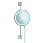 Miroir cosm&eacute;tique &agrave; LED avec barre murale, &eacute;clair&eacute;, technique de collage