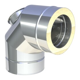 Clean-out elbow 90° stainless steel Ø 130 mm
