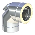 Clean-out elbow 90&deg; stainless steel &Oslash; 180 mm
