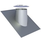 OEG Roof flashing stainless steel &Oslash; 150 mm for roof pitch 26-35&deg; with storm collar