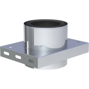 Base plate for intermediate support Ø 80/125 mm