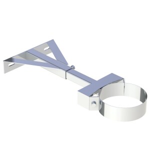 Wall bracket adjustable from 250 to 360 mm Ø 60/100 mm