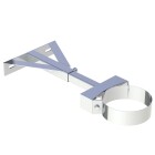 Wall bracket adjustable from 250 to 360 mm &Oslash; 60/100 mm