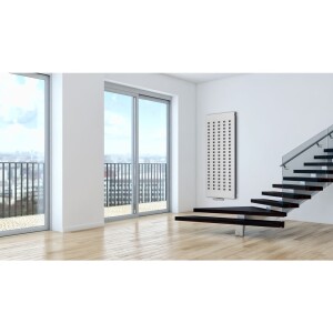 OEG radiateur design Yasawa 781 W raccord central blanc