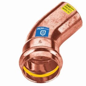 Raccord combin&eacute; coude 45&deg; F/M 54 mm contour V