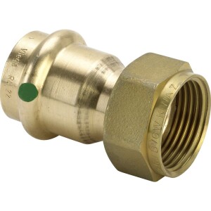 Viega Sanpress connection screw fitting 15 mm x 3/4" flat-sealing contour V 265663