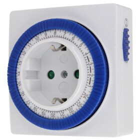 Plug-in type timer 24 h mechanical white, 16A/230 V,...