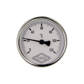 Bimetall-Zeigerthermometer 0-120&deg;C 40 mm F&uuml;hler...