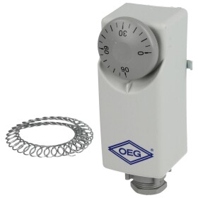 Thermomètre à cadran bimétallique 0-120°C capteur 100mm avec boîtier 63 mm  - OEG Webshop