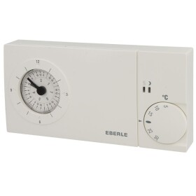 Thermostat &agrave; horloge Eberle easy 3 pw blanc pur