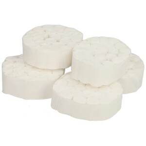 Cotton wool rolls short, A500, A97, E98 soot test pump RP 72, 150 pcs.