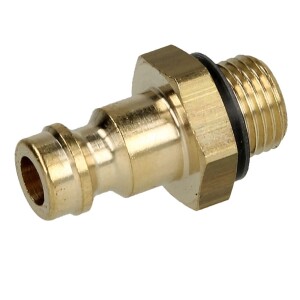 High pressure plug 1/8" with sealing ring and plug nipple Maxi