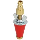 Gas test plug for gas line tester Rothenberger 3/8-&frac12;&quot;, conical