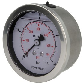 Pressure gauge, glycerine &frac14;&quot; axial