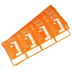 Simplex Maintenance stickers for gas boilers self...
