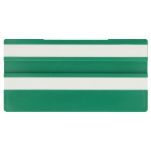 Simplex Blank signs 100 x 50 mm, green with 2 blank runners F5510304