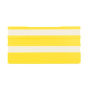 Simplex Écriteaux vides, 100 x 50 mm, jaune avec 2 languettes vides F5510307