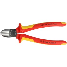 KNIPEX VDE side cutter 180 mm insulated, chrome-plated...