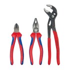 Knipex Plier set &quot;Bestseller&quot; 3-pc. set combi pliers, diagonal cutter, Cobra 002009V01