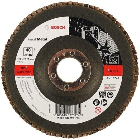 Bosch flap disc 125 mm straight, K80 2608607328