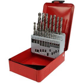 Ruko HSS-G twist drill set 19 pcs. 1 - 10 mm with split...