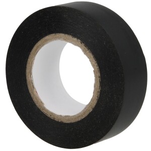 PVC insulation tape black 0.15 x 15 mm up to 105°C on 10-m roll