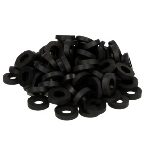 Rubber pinch seals 3/8 x 8 mm 4 mm thick, 8 x 14 mm Ø, PU=100 pcs.