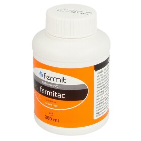 Fermitac adhesives 250-ml bottle with brush PVC-U glue