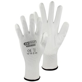 Micro fine-knit gloves white 12 pairs size XXL