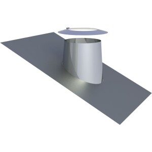 Roof flashing 180 mm Ø for roof pitch 16-25°