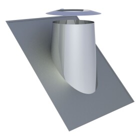 Roof flashing 200 mm Ø for roof pitch 36-45°