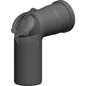 Clean-out elbow plastic Ø 60 mm 87° with door