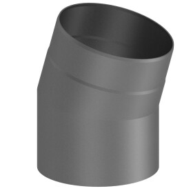 Elbow 30&deg; stove pipe &Oslash; 130 mm cast-grey