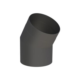 Elbow 15° stove pipe Ø 130 mm black