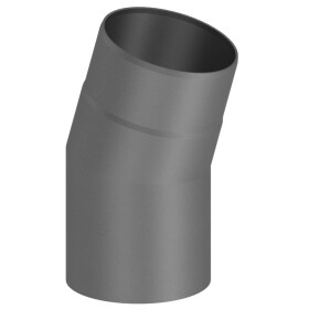 Elbow 15° stove pipe Ø 150 mm cast-grey