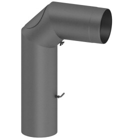 Angled pipe for stove pipe Ø 130 mm 450/700 mm...