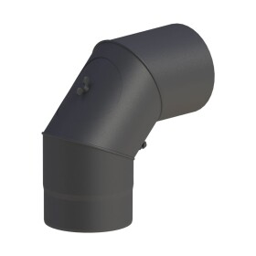 Elbow rotatable &Oslash; 130 mm for stove pipe with door...