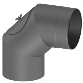 Elbow rotatable &Oslash; 150 mm for stove pipe with door...