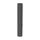 Stove pipe &Oslash; 150 x 1000 mm with throttle flap and door black