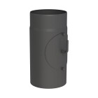 Stove pipe &Oslash; 150 x 300 mm with throttle flap and door black