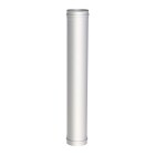 Flue pipe stainless steel 150 x 1,000 mm with double socket