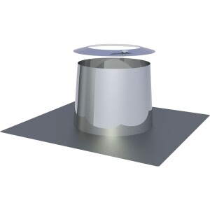 OEG Flat-roof flashing conical stainless steel Ø 200 mm